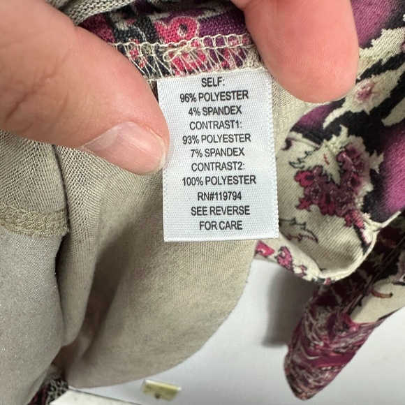 OneWorld Top Women‎ M Whimsigoth Boho Babydoll Tunic Y2K Cottagecore Indie - Picture 6 of 7